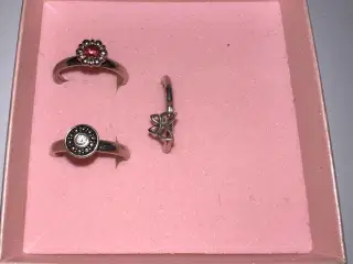 3 stk. spinning ringe i sølv