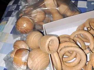 150 Træ gardin ringe