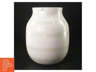 Hvid keramikvase fra K&#228;hler (str. 21 x 16 cm)