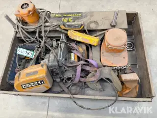 Kædetalje med løbekat Kito 1 ton