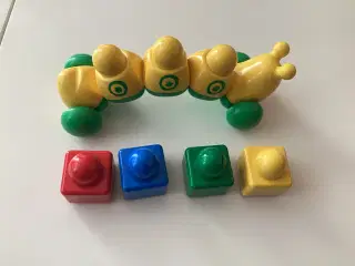 Baby Lego kålorm inkl. 4 klodser