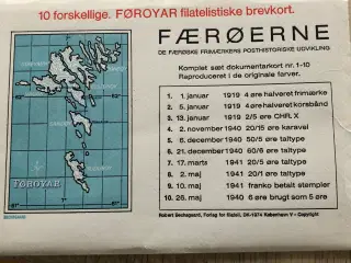 Færøske frimærker med FDC-afstempling