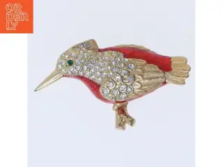 Fugleformet broche (str. 5 cm)