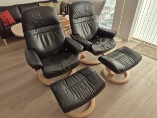 Stressless Sunrise læder lænestole