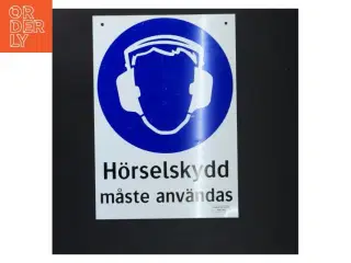 Advarselsskilt, høreværn (str. 30x21 cm)