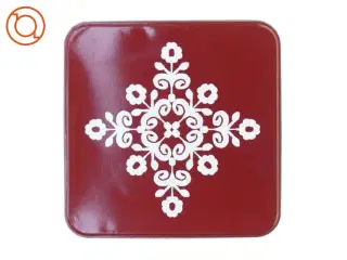 Blikdåse til julebag (str. 21 x 21 x 8 cm)