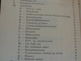 instruktionsbog clayson m133 selvkörende mejetærsk