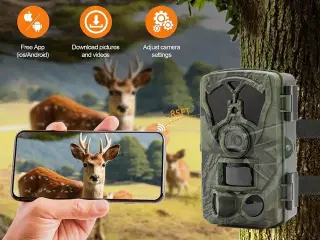 Vildtkamera med 2" farveskærm. 4K Video eller billeder op til 48 mp.