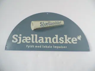 Metalskilt - Sjællandske - regionalt dagblad