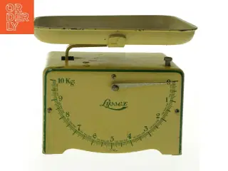 Vintage emaljeret vægt fra Lyssex (str. 16 x 18 cm)
