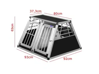 Dobbelt Hundebur Brugt