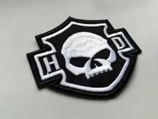 Mærke/patch med Harley-Davidson