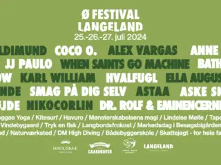 2 partout billetter til Ø Festival på Langeland 