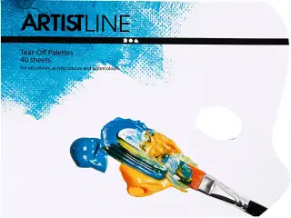 Engangspalette, L: 31 cm, B: 23 cm, hvid, 1 stk.