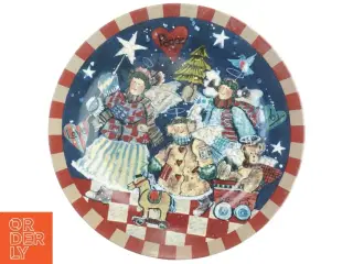 Dekorativ julekagefad (str. Ø. 27 cm)