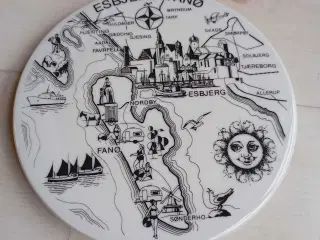 Mindeplatte. Esbjerg Fanø området 