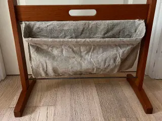 Retro teak magasinholder fra 60’erne