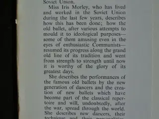 soviet ballet. engelsk, by iris morley, emne: kuns