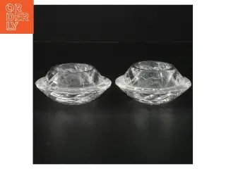 Glas fyrfadslys sæt (str. Ø 10 cm)