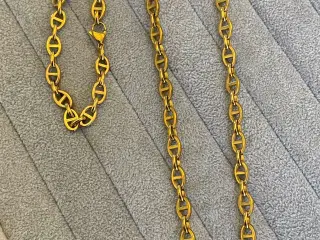 8mm 14kt goldfilled marinersæt