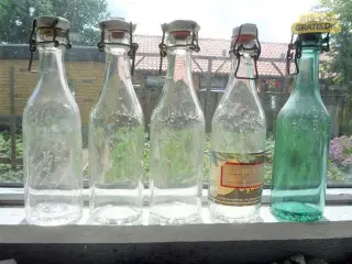 4 sodavandsflasker med patentlukning