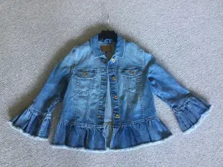 Cowboyjakke med flæse