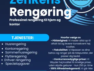 Erfaren Rengøringshjælp - til fornuftige priser 