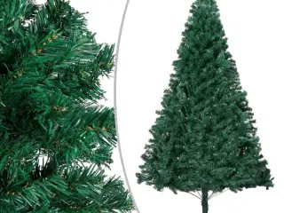 Kunstigt juletræ med tykke grene 210 cm PVC grøn