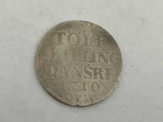 12 Skilling 1710 - Dårlig stand