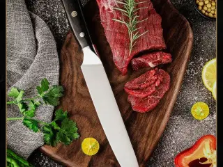 Universalkniv – 5Cr15MoV rustfrit stål – Pakka træskaft