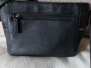 Sort Taske m skulderrem /Lommer Ny