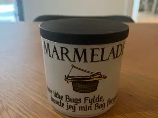 Retro marmeladekrukke fra Knabstrup Keramik