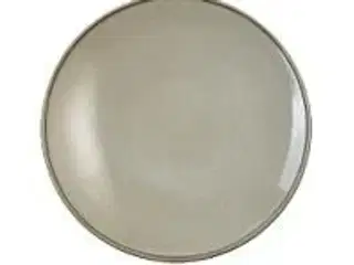 12 stk. Pastatallerken stentøj kaki 270 mm Rustik