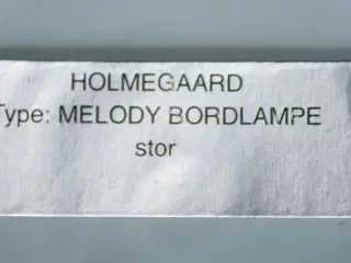 "Melody" bordlampe fra Holmegaard