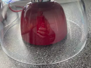 Pendel lamper rød med gennemsigtig akryl