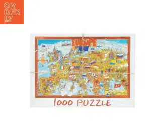 Puslespil Europa 1000 brikker fra Master Line (str. 68 x 44 cm)