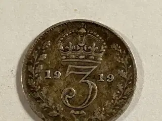 Three Pence 1919 England