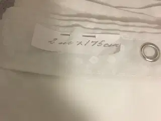 Badeforhæng 2 forsk. Stk, m ringe,se mål