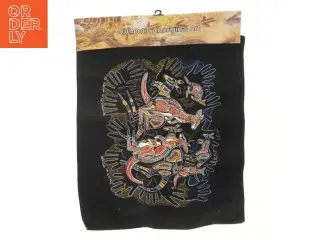 Australsk Aboriginal kunstvægophæng fra Christian Bity (str. 50x42 cm)