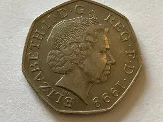 50 Pence England 1999