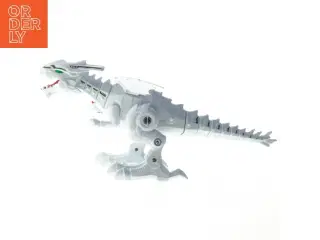 Hvid legetøjsdinosaur (str. 32 cm)