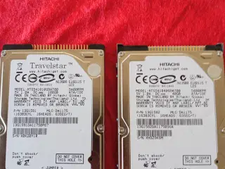 2 stk 2.5" ide harddiske 100gb + 40gb