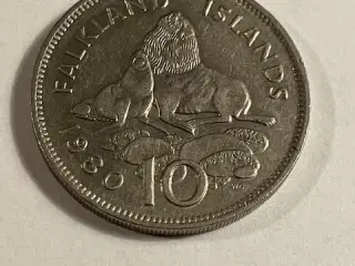 Falkland Islands 10 Pence 1980