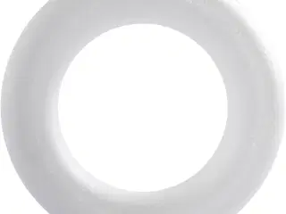 Elegant Malkekrans i Styropor - 35 cm, 6,5 cm tyk