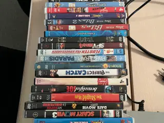 DVD afspiller med mange dvd'er