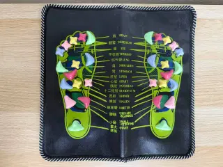 Reflexzoneterapi-måtte med akupressur-stjerner