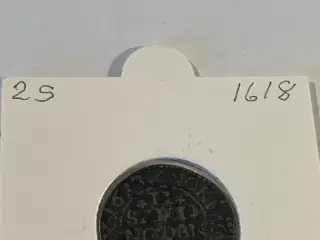 2 Skilling 1618 Danmark - Slidt
