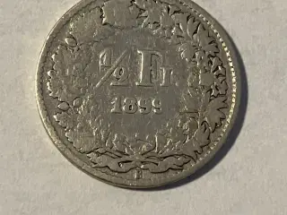 1/2 Franc Switzerland 1899