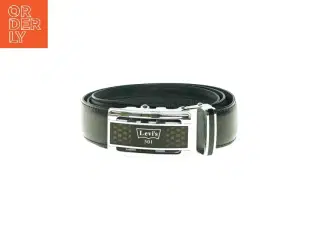 Sort læderbælte fra Levi's (str. L: 113)