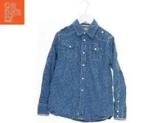 Langærmet denim skjorte med blomsterprint fra Scotch Shrunk (str. 140)